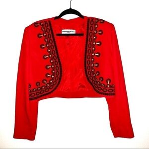 Christian LLINARES Bolero Cropped Jacket Blazer